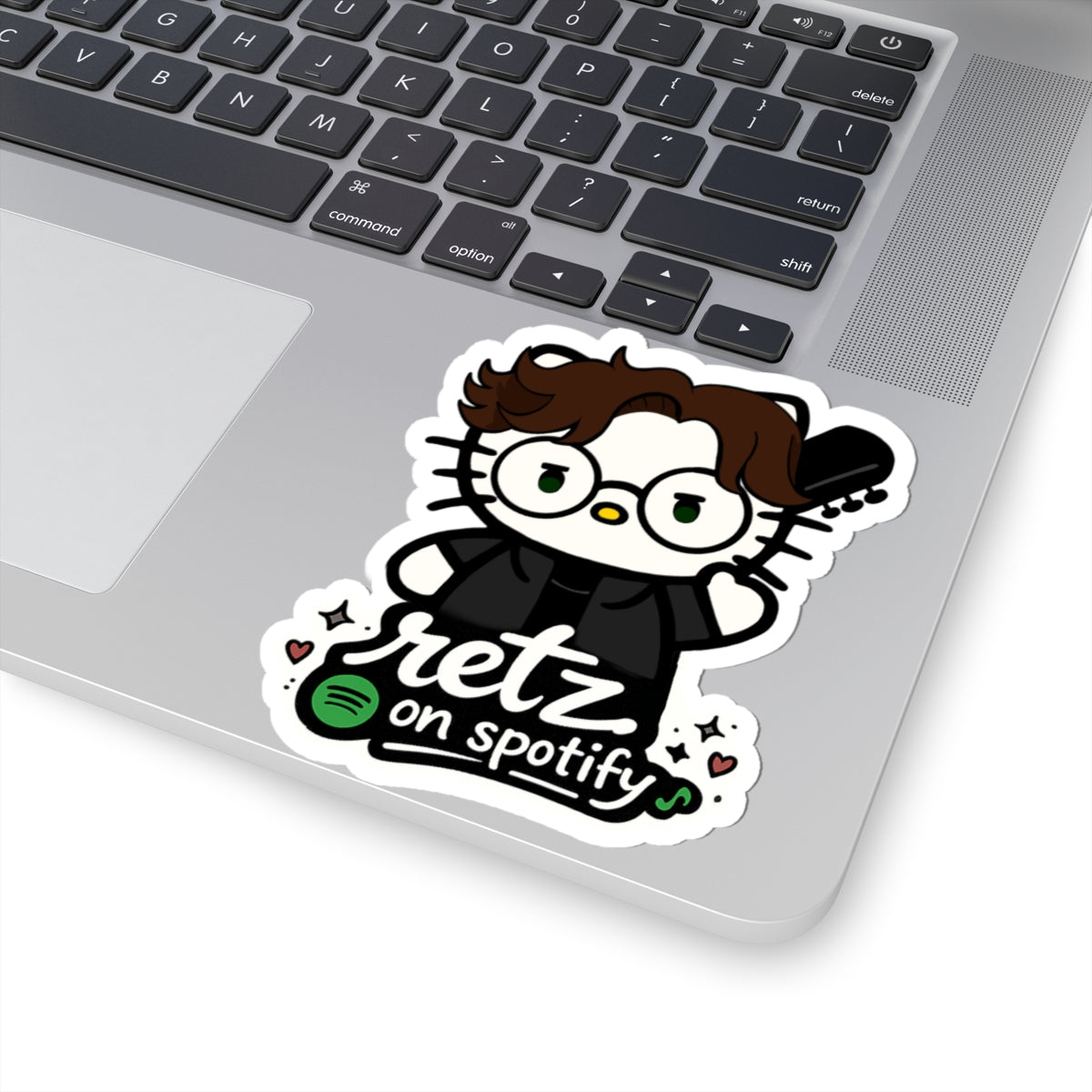 retz kitty spotify kisscut sticker