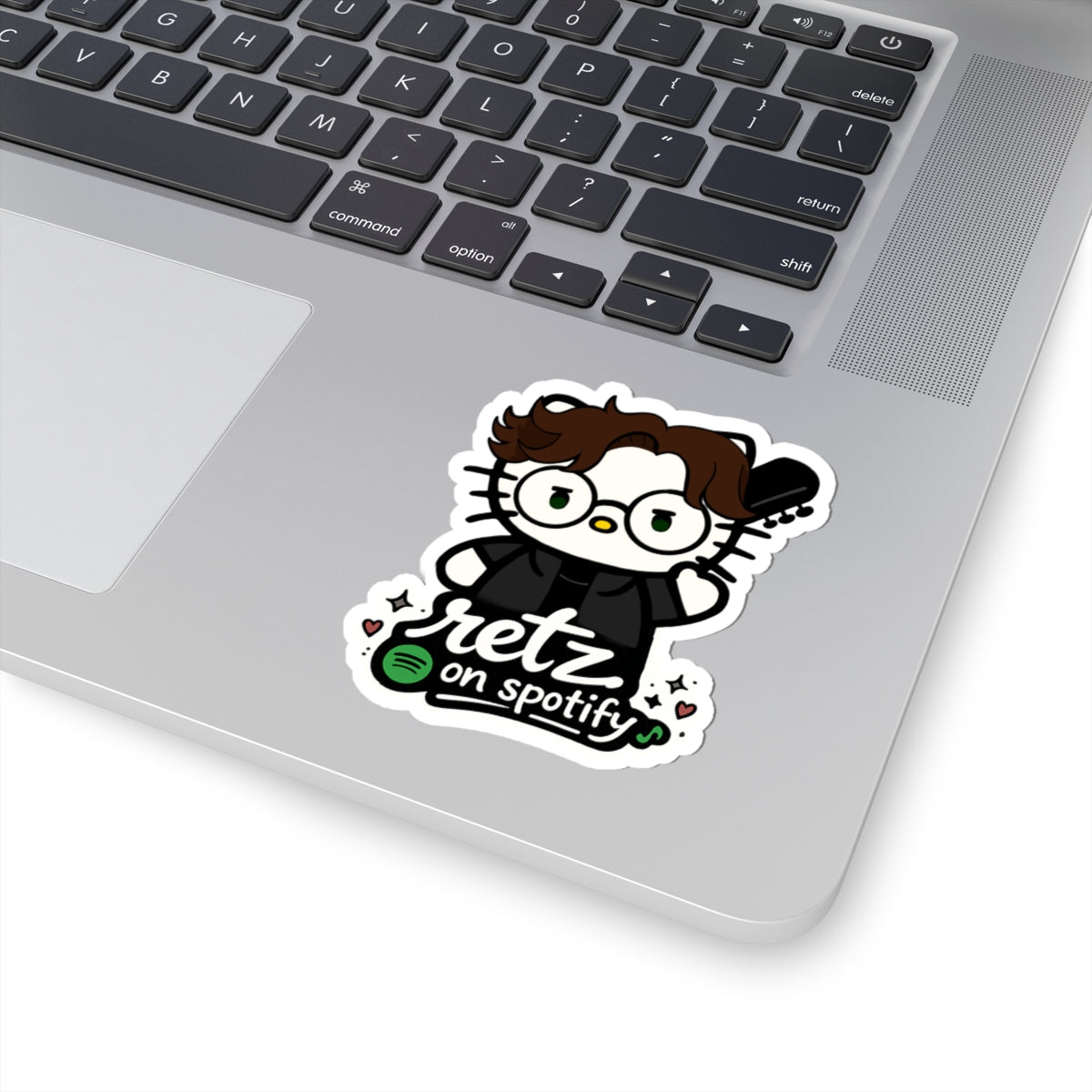 retz kitty spotify kisscut sticker