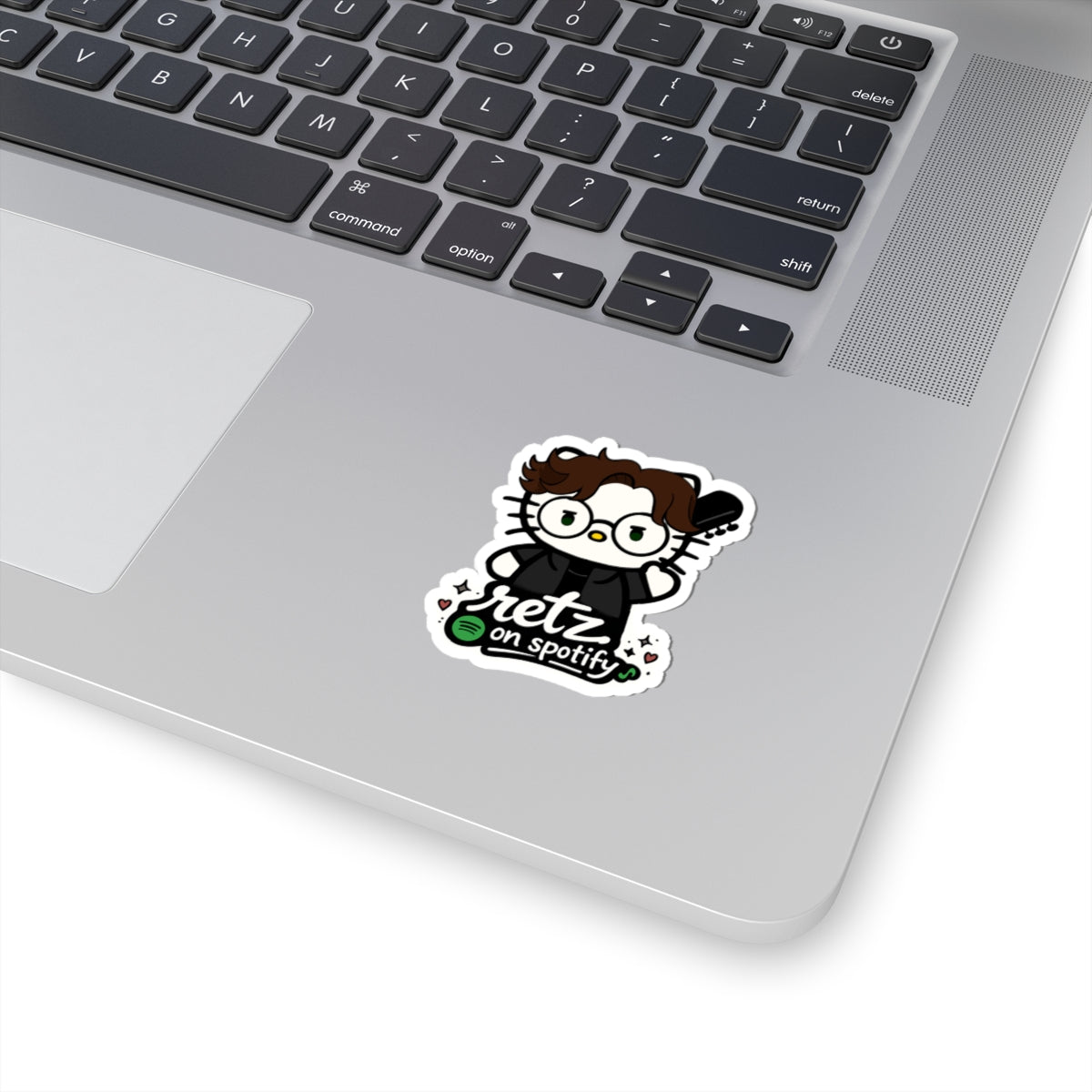 retz kitty spotify kisscut sticker